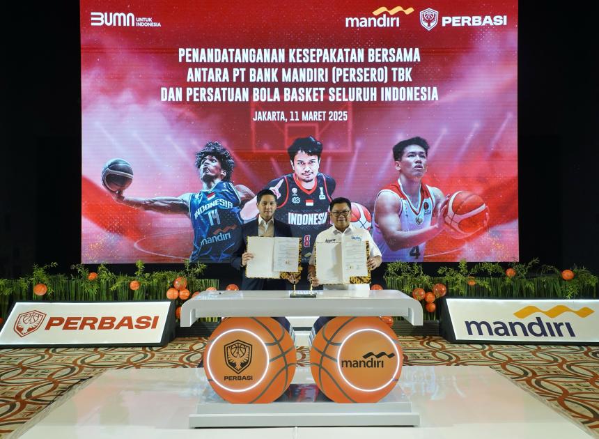 DPP PERBASI Bersama Bank Mandiri Sepakat Perkuat Ekosistem Bola Basket Indonesia Bersaing di Level Internasional