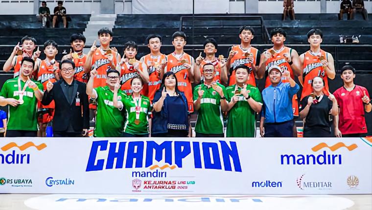 Aras Gading Muda Jakarta Juara Kategori Putra Mandiri Kejurnas Antarklub U18