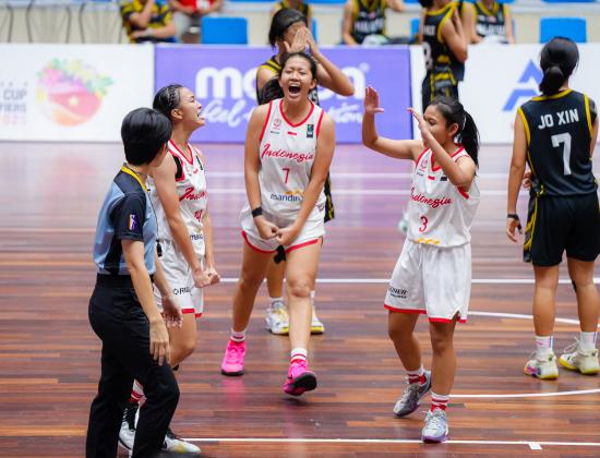 Usai Cetak Hat-trick Menang, Indonesia Akan Pastikan Tiket FIBA U16 Women’s Asia Cup 2025 Lawan Singapura Hari Ini